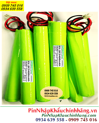 Pin sạc 6v-SC3400mAh, Pin Sạc NiMh 6v-SC3400mAh, Pin GREPOW 6v-SC3400mAh chính hãng 